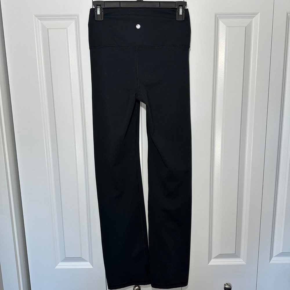 Yogalicious Lux Everyday Straight Pant Women XS Black High Waisted Yoga Pants - Picture 3 of 5